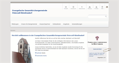 Desktop Screenshot of evkirche-peterzell.de