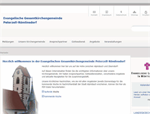 Tablet Screenshot of evkirche-peterzell.de